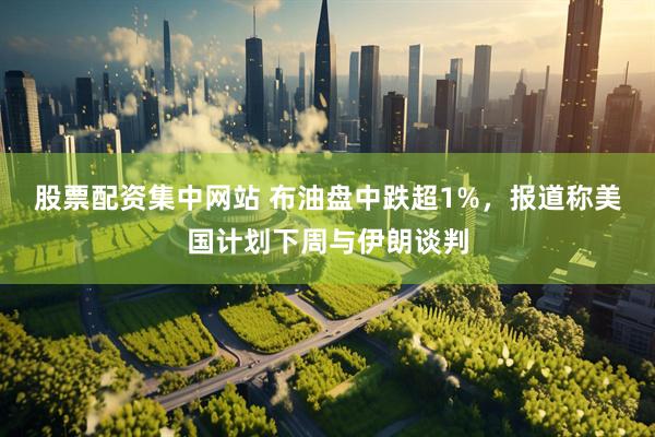 股票配资集中网站 布油盘中跌超1%，报道称美国计划下周与伊朗谈判